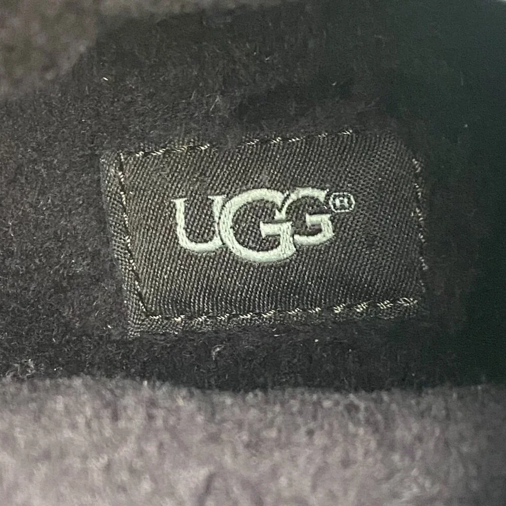 UGG Cavitt Antiqued Leather Fur Lined Military Boots Shoes Size 9‎ Mens F19216G